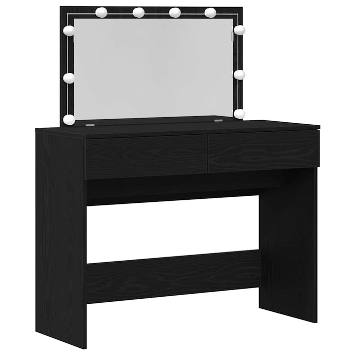Masă de toaletă Stejar negru 100 x 40 x 120 cm Lemn compozit - WALTI WALTI