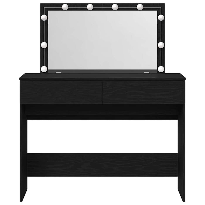 Masă de toaletă Stejar negru 100 x 40 x 120 cm Lemn compozit - WALTI WALTI