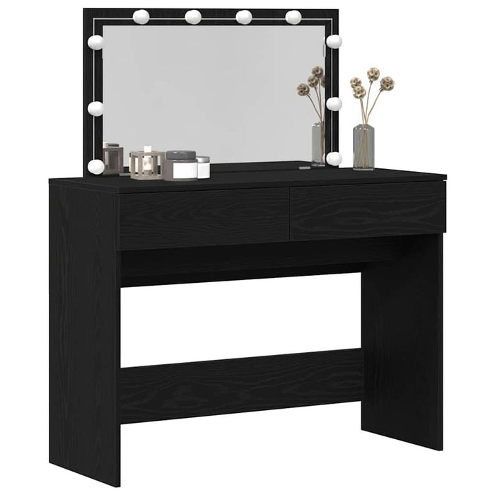 Masă de toaletă Stejar negru 100 x 40 x 120 cm Lemn compozit - WALTI WALTI