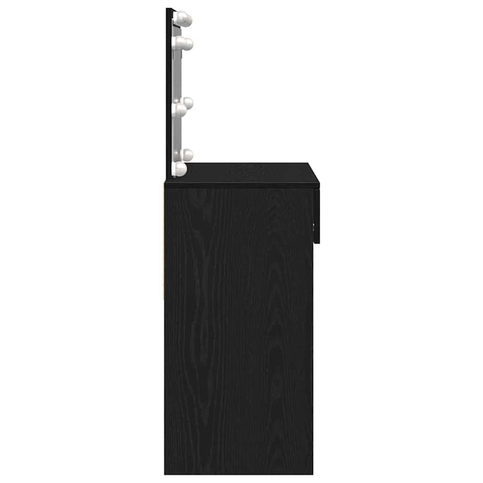 Masă de toaletă Stejar negru 100 x 40 x 120 cm Lemn compozit - WALTI WALTI