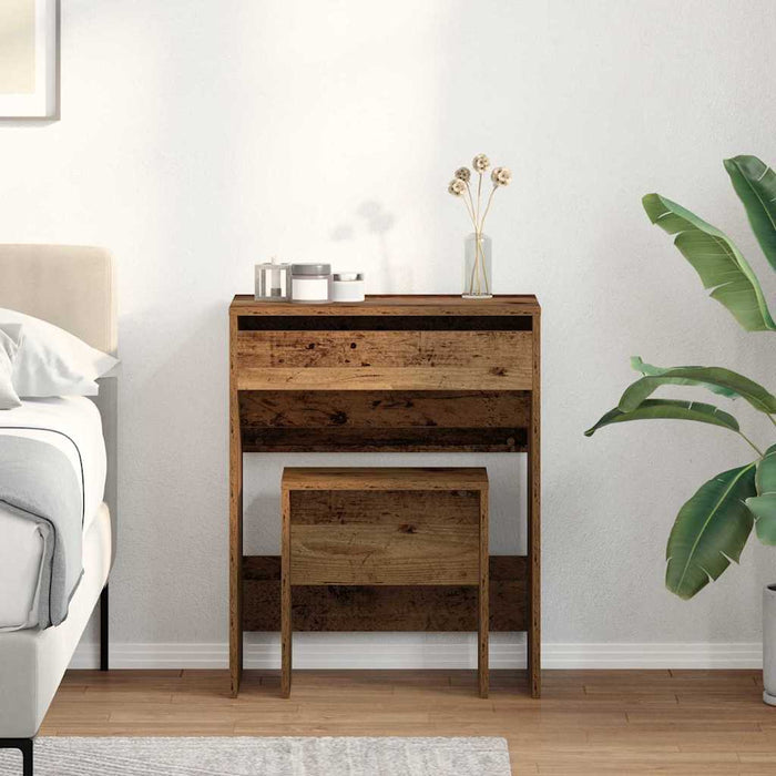 Masă de Toaletă Lemn Vechi 60 x 40 x 75 cm Lemn compozit - WALTI WALTI