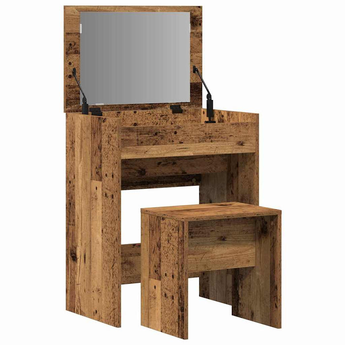 Masă de Toaletă Lemn Vechi 60 x 40 x 75 cm Lemn compozit - WALTI WALTI