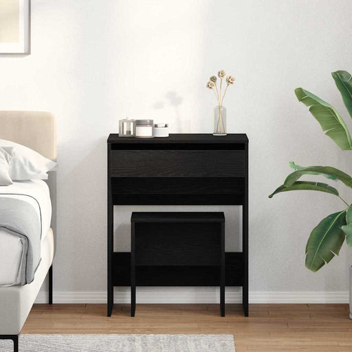 Masă de Toaletă Stejar negru 60 x 40 x 75 cm Lemn compozit - WALTI WALTI