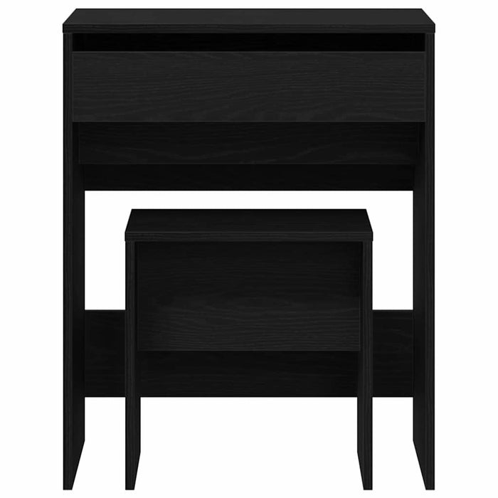 Masă de Toaletă Stejar negru 60 x 40 x 75 cm Lemn compozit - WALTI WALTI