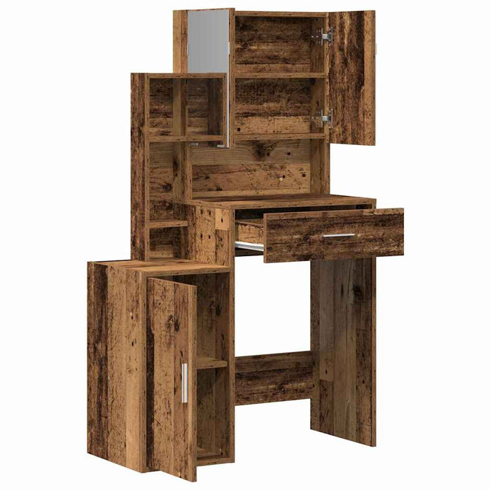 Măsuță de toaletă Lemn Vechi 80 x 35 x 132 cm Lemn compozit - WALTI WALTI