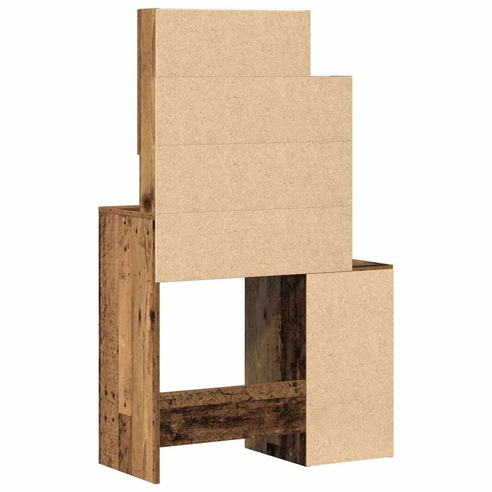 Măsuță de toaletă Lemn Vechi 80 x 35 x 132 cm Lemn compozit - WALTI WALTI