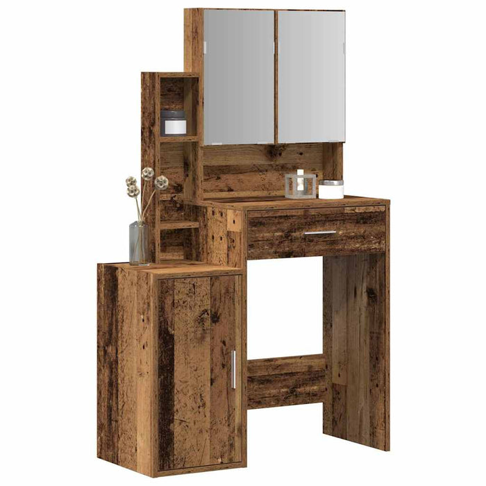 Măsuță de toaletă Lemn Vechi 80 x 35 x 132 cm Lemn compozit - WALTI WALTI