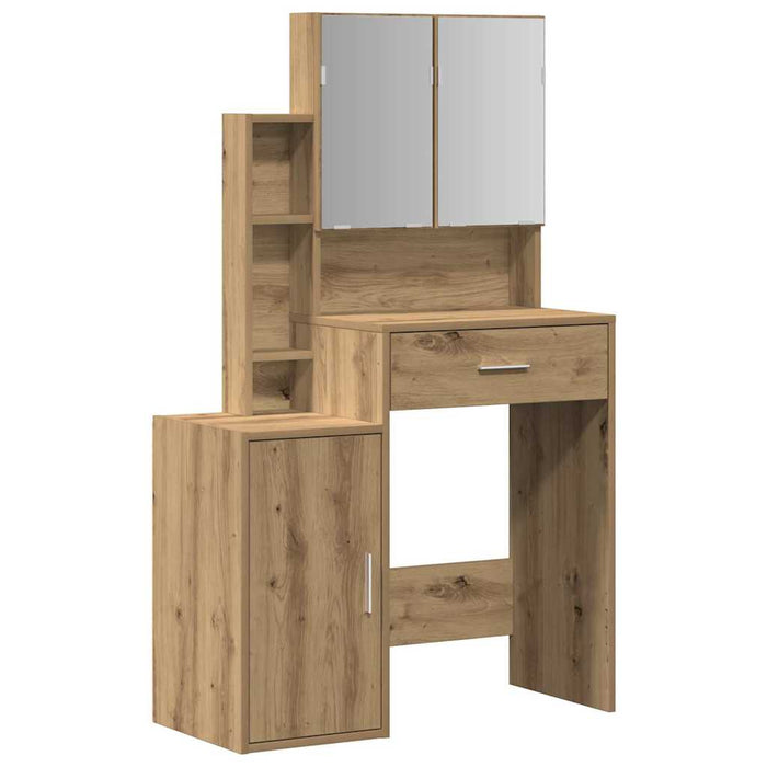 Măsuță de toaletă cu sertar stejar artizanal 80 x 35 x 132 cm - WALTI WALTI