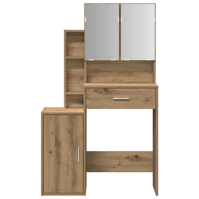 Măsuță de toaletă cu sertar stejar artizanal 80 x 35 x 132 cm - WALTI WALTI