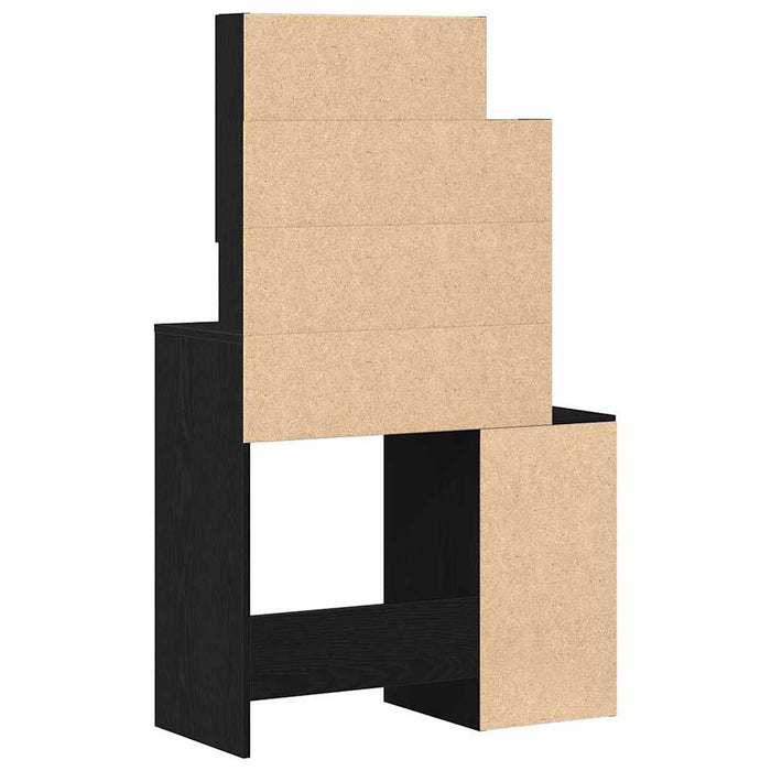 Măsuță de toaletă Stejar negru 80 x 35 x 132 cm Lemn compozit - WALTI WALTI