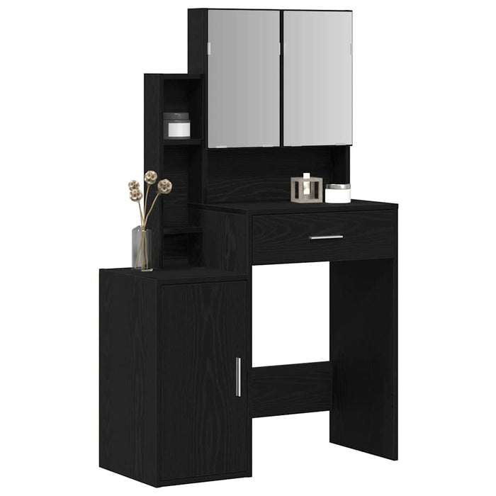 Măsuță de toaletă Stejar negru 80 x 35 x 132 cm Lemn compozit - WALTI WALTI