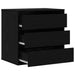 Dulap cu sertare cu sertar Negru 61 x 41 x 58 cm Lemn compozit - WALTI WALTI