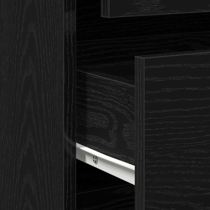 Dulap cu sertare cu sertar Negru 80 x 41 x 58 cm Lemn compozit - WALTI WALTI