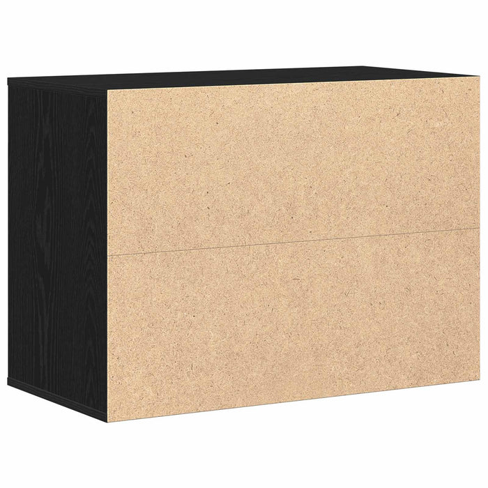 Dulap cu sertare cu sertar Negru 80 x 41 x 58 cm Lemn compozit - WALTI WALTI