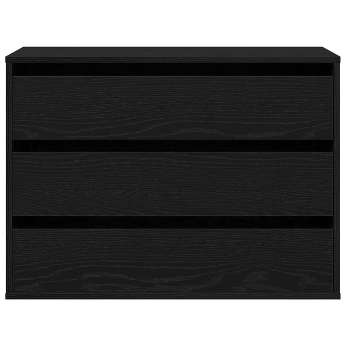 Dulap cu sertare cu sertar Negru 80 x 41 x 58 cm Lemn compozit - WALTI WALTI