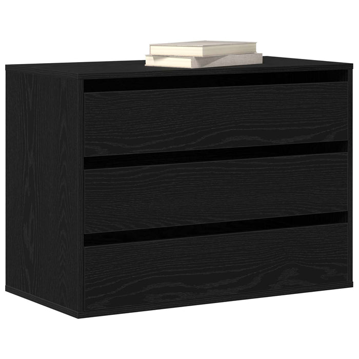 Dulap cu sertare cu sertar Negru 80 x 41 x 58 cm Lemn compozit - WALTI WALTI