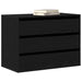 Dulap cu sertare cu sertar Negru 80 x 41 x 58 cm Lemn compozit - WALTI WALTI