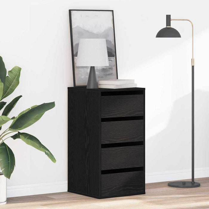 Dulap cu sertare cu sertar Negru 40 x 41 x 76 cm Lemn compozit - WALTI WALTI