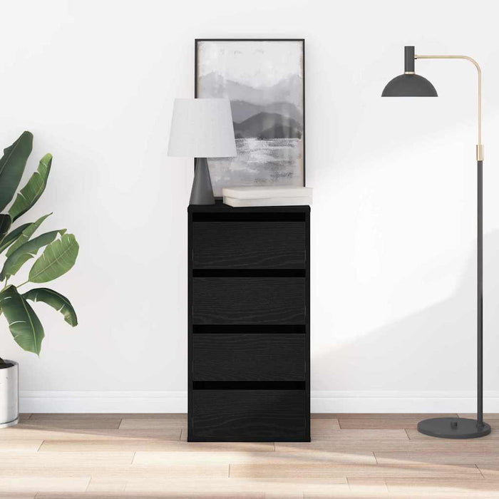 Dulap cu sertare cu sertar Negru 40 x 41 x 76 cm Lemn compozit - WALTI WALTI