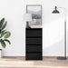 Dulap cu sertare cu sertar Negru 40 x 41 x 76 cm Lemn compozit - WALTI WALTI