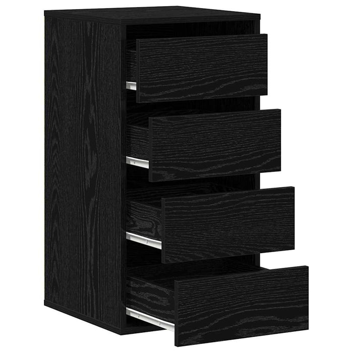 Dulap cu sertare cu sertar Negru 40 x 41 x 76 cm Lemn compozit - WALTI WALTI
