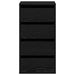 Dulap cu sertare cu sertar Negru 40 x 41 x 76 cm Lemn compozit - WALTI WALTI