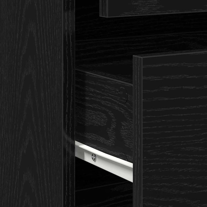 Dulap cu sertare cu sertar Negru 60 x 41 x 76 cm Lemn compozit - WALTI WALTI