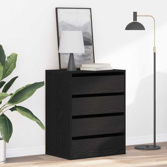 Dulap cu sertare cu sertar Negru 60 x 41 x 76 cm Lemn compozit - WALTI WALTI