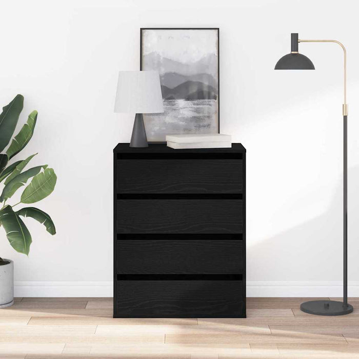 Dulap cu sertare cu sertar Negru 60 x 41 x 76 cm Lemn compozit - WALTI WALTI