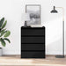 Dulap cu sertare cu sertar Negru 60 x 41 x 76 cm Lemn compozit - WALTI WALTI