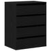 Dulap cu sertare cu sertar Negru 60 x 41 x 76 cm Lemn compozit - WALTI WALTI