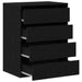 Dulap cu sertare cu sertar Negru 60 x 41 x 76 cm Lemn compozit - WALTI WALTI