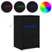 Dulap de noapte Stejar Negru 38 x 34 x 61 cm Lemn compozit - WALTI WALTI