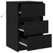 Dulap de noapte Stejar Negru 38 x 34 x 61 cm Lemn compozit - WALTI WALTI