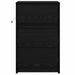 Dulap de noapte Stejar Negru 38 x 34 x 61 cm Lemn compozit - WALTI WALTI
