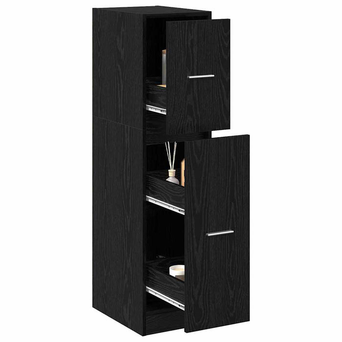 Cabinet de Apotecă Stejar negru 30 x 41 x 118 cm Lemn compozit - WALTI WALTI