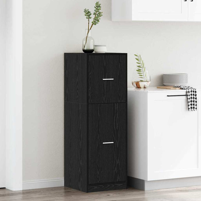 Cabinet de Apotecă Stejar negru 40 x 41 x 118 cm Lemn compozit - WALTI WALTI