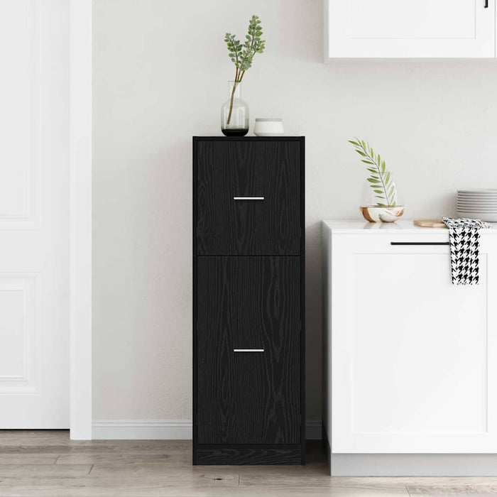 Cabinet de Apotecă Stejar negru 40 x 41 x 118 cm Lemn compozit - WALTI WALTI