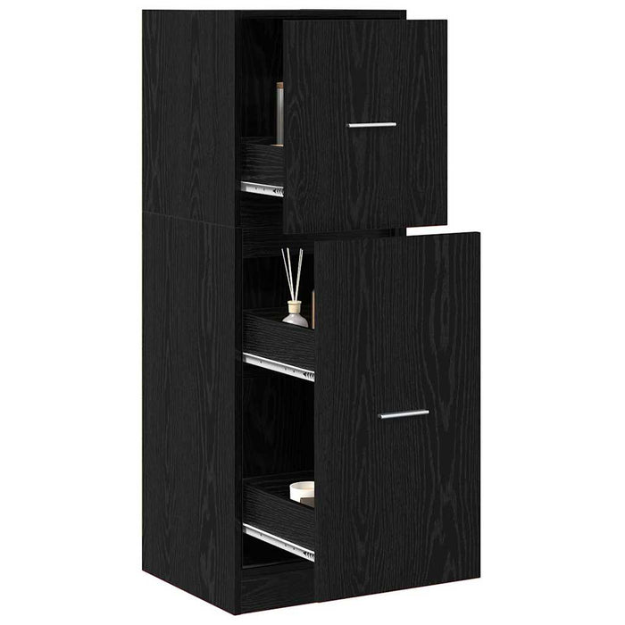Cabinet de Apotecă Stejar negru 40 x 41 x 118 cm Lemn compozit - WALTI WALTI