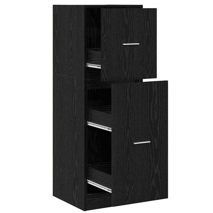 Cabinet de Apotecă Stejar negru 40 x 41 x 118 cm Lemn compozit - WALTI WALTI
