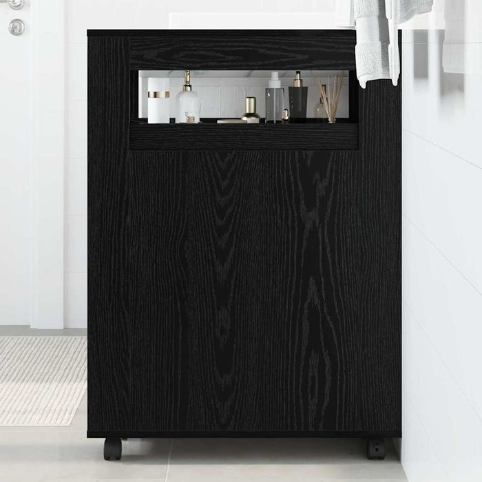Set de mobilier pentru baie Stejar Negru 65 x 23 x 87 cm - WALTI WALTI