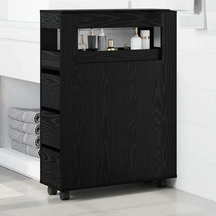 Set de mobilier pentru baie Stejar Negru 65 x 23 x 87 cm - WALTI WALTI