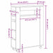 Set de mobilier pentru baie Stejar Negru 65 x 23 x 87 cm - WALTI WALTI