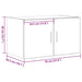Dulap de perete Lemn vechi 70 x 42.5 x 40 cm Lemn compozit - WALTI WALTI