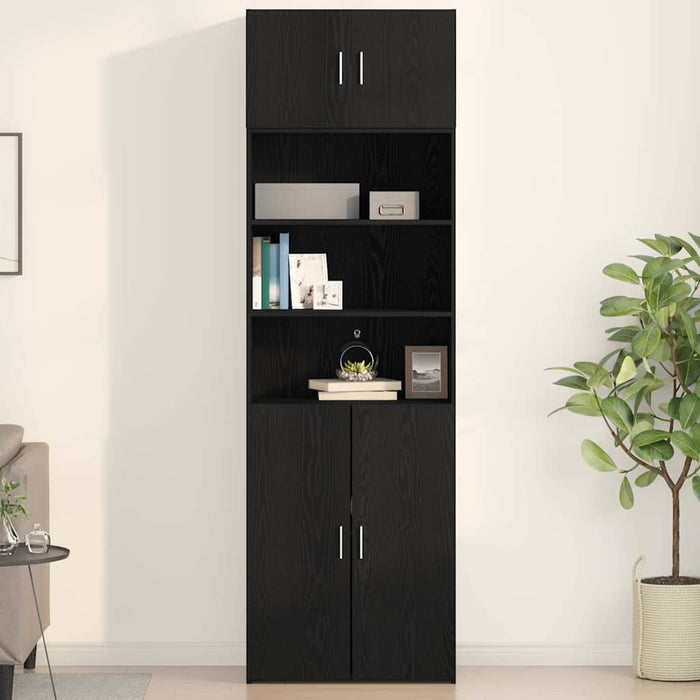 Dulap de perete Stejar negru 70 x 42.5 x 40 cm Lemn compozit - WALTI WALTI