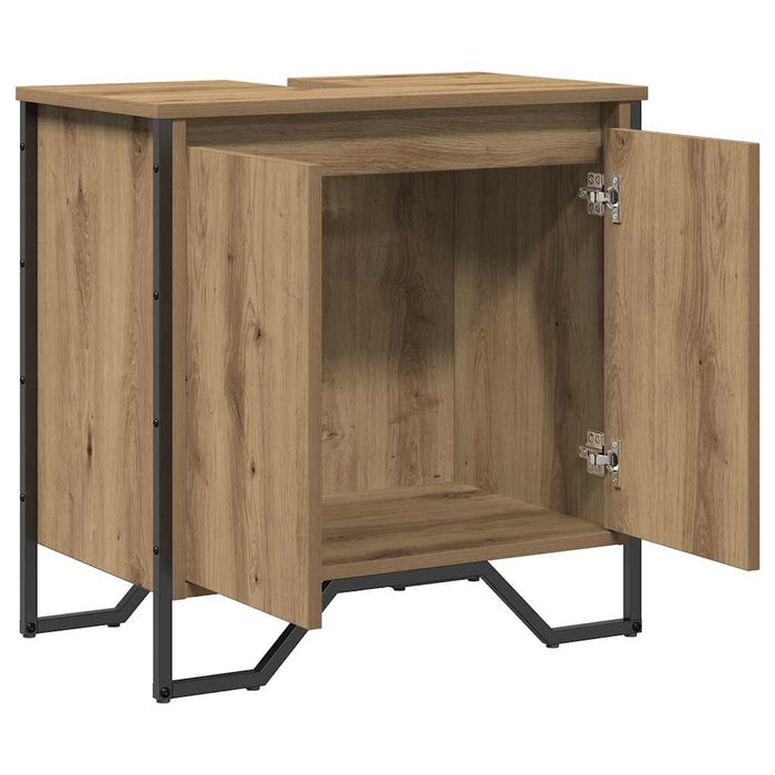 Dulap pentru Chiuvetă cu ușă Stejar Artizanal 60 x 35 x 60 cm - WALTI WALTI