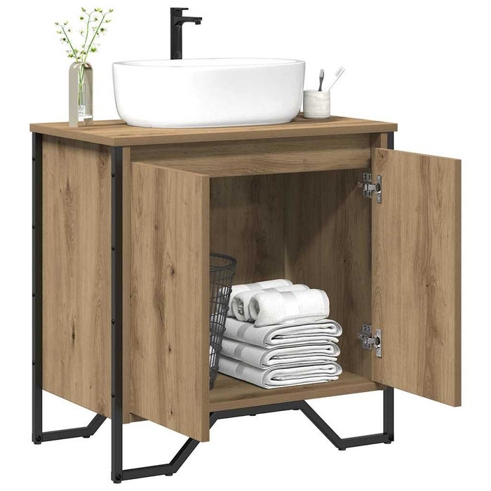 Dulap pentru Chiuvetă cu ușă Stejar Artizanal 60 x 35 x 60 cm - WALTI WALTI