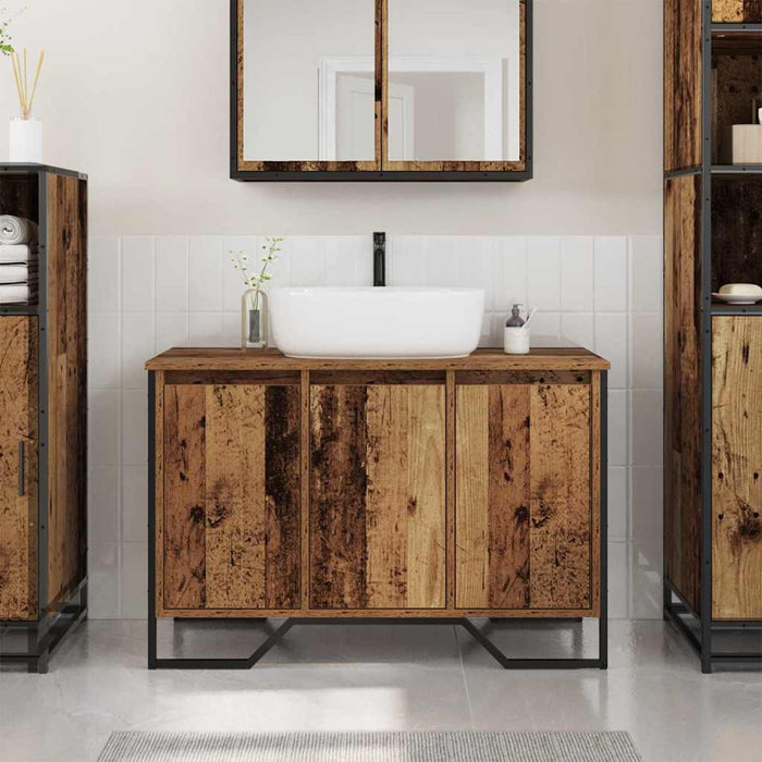 Dulap pentru Chiuvetă Lemn Vechi 91 x 35 x 60 cm Lemn compozit - WALTI WALTI