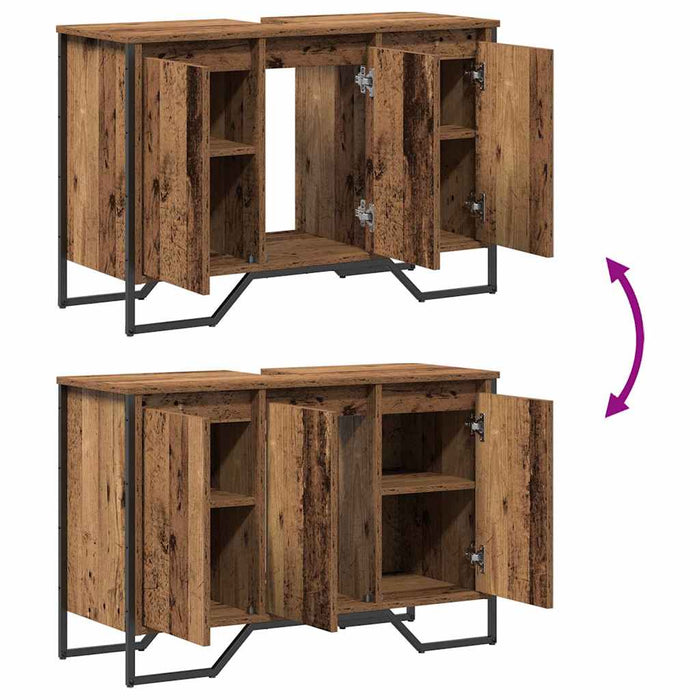Dulap pentru Chiuvetă Lemn Vechi 91 x 35 x 60 cm Lemn compozit - WALTI WALTI