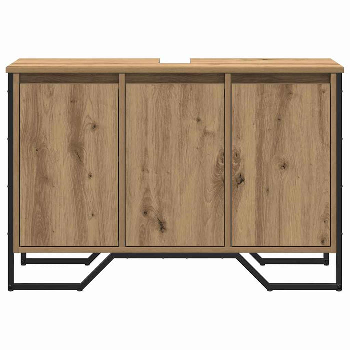 Dulap pentru Chiuvetă cu ușă Stejar Artizanal 91 x 35 x 60 cm - WALTI WALTI